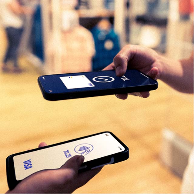 phone paying another phone